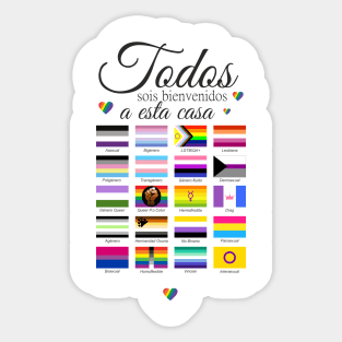 todos sois bienvenidos a esta casa Sticker